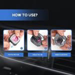 Air Jungles Honey Peach Scent Car Air Freshener Clip, 6 Vent Clips, 4ml Each, Long Lasting Air Freshener, Up to 180 Days Car Refresher Odor Eliminator