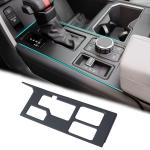JDMCAR Central Control Gear Shift Panel Trim Cover Compatible with 2022 2023 2024 2025 Toyota Tundra/Sequoia Accessories, Gear Shift Control Anti-Scratch Panel Decorative Sticker -Matte Black