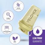 VELOMIX -6 PACK- 20 OZ Protein Shaker Bottles for Protein Mixes, Shaker Cups for Protein Shakes, Small Shaker Bottle Pack, Shaker Cup, Shakers for protein Shakes (Pastel Shades - 6 Pack)