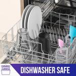 VELOMIX -2 Pack- 20 oz Protein Shaker Bottles for Protein Mixes - 2x Wire Whisk | Leak Proof Shaker Cups for Protein Shakes and Pre Workout | Protein Shaker Bottle Pack