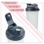 Mr. Pen- Shaker Bottles for Protein Mixes, 28 oz, 2 Pack, Clear, Protein Shaker Bottle with Wire Whisk Ball, Blender Bottle