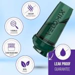 VELOMIX -6 PACK- 28 oz Protein Shaker Bottle for Protein Mixes - 6x Wire Whisk | Leak Proof Shaker Cups for Protein Shakes | Protein Shaker Bottle Pack | Protein Shake Cup (Earth Tones Collection)