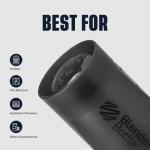 BlenderBottle Classic V2 Shaker Bottle Perfect for Protein Shakes and Pre Workout, 28-Ounce, Black, 2 Pack