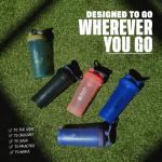 BlenderBottle Classic V2 Shaker Bottle Perfect for Protein Shakes and Pre Workout, 28-Ounce, Black, 2 Pack