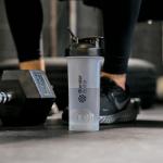 BlenderBottle Classic V2 Shaker Bottle Perfect for Protein Shakes and Pre Workout, 20-Ounce, Clear/Black