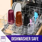 VELOMIX -6 PACK- 28 oz Protein Shaker Bottle for Protein Mixes - 6x Wire Whisk | Leak Proof Shaker Cups for Protein Shakes | Protein Shaker Bottle Pack | Protein Shake Cup (Earth Tones Collection)