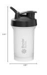 BlenderBottle Classic V2 Shaker Bottle Perfect for Protein Shakes and Pre Workout, 20-Ounce, Clear/Black