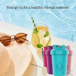 diliqua 10 PACK- Shaker Bottles with Wire Whisks for Protein Mixes | Leakproof Blender Shaker Bottle Pack | BPA-Free & Dishwasher Safe | Large 28oz & Small 20oz shaker bottle | Shaker Cups for shakes