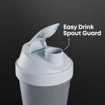 Smartshake Lite 4-Pack Protein Shaker Bottle 400 ml | 13.5 oz - Leakproof Screw-on Lid - BPA Free – Unisex - Mist Grey, Army Green, Black, Navy Blue