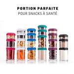 BlenderBottle GoStak Twist n' Lock Storage Jars, 40cc 4-Pak, Black