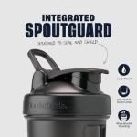 BlenderBottle Classic V2 Shaker Bottle Perfect for Protein Shakes and Pre Workout, 32-Ounce, Black