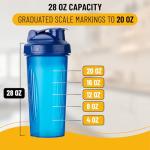 Mr. Pen- Shaker Bottles for Protein Mixes, 28 oz, 4 Pack, Colorful Protein Shaker Bottle with Wire Whisk Ball, Mixer Bottle