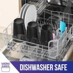 VELOMIX -6 PACK- Shaker Cups for Protein Shakes 20 oz - 6x Wire Whisk | Leak Proof Protein Shaker Bottle for Protein Shakes, Shaker Bottle Pack for Pre & Post Workout, Shaker Cup (ALL IN BLACK)