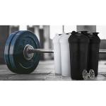 GOMOYO 4-Pack - 28 Ounce Protein Shaker Bottle for Mixes, 4xWire Whisk, Leak Proof Bulk Supplement Mixes and Pre-Workout Shaker Cups, Dishwasher Safe & BPA Free, Black & White