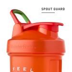 BlenderBottle Just for Fun Classic V2 Shaker Bottle Perfect for Protein Shakes and Pre Workout, 28-Ounce, Feel the Burn