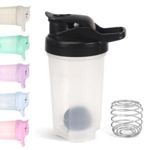 D.Y.A 16oz Shaker Bottle，Leak Proof Sports Shaker Cups for Protein Shakes，Shaker Bottle for Pre Workout and Travel To Go，BPA Free & Easy Clean Protein Shaker Bottle,Black