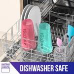 VELOMIX -2 Pack- 28 oz Protein Shaker Bottles for Protein Mixes - 2x Wire Whisk | Leak Proof Shaker Cups for Protein Shakes | Protein Shaker Bottle Pack (Pink/Turquoise)