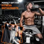 FANS-ONE Premium Electric Protein Shaker Bottle, 24 oz Lockable Blender Shaker Bottles, Made with Tritan, BPA Free, USB Rechargeable Mixer Blender Cup for Protein Shakes, Black