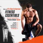 FANS-ONE Premium Electric Protein Shaker Bottle, 24 oz Lockable Blender Shaker Bottles, Made with Tritan, BPA Free, USB Rechargeable Mixer Blender Cup for Protein Shakes, Black