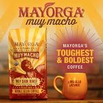 Mayorga Intense Dark Roast Coffee, 5 lb bag - Muy Macho Blend, the World's Strongest Organic Coffee - 100% Arabica Whole Coffee Beans - Bold Flavor - Specialty Grade, Non-GMO, Direct Trade