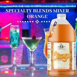 Worldwide Nutrition Bundle: Specialty Blends Cola Flavored Syrup Cocktail Mixer Concentrate, Made with Organic Orange Flavor Syrups For Drinks, 1/2 Gallon, Pack of 1 & Multi Purpose Key Chain