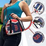 Pro Specialties Group Boston Red Sox Sling Purse, Licensed Gift Merch for Red Sox Fans: Water Resistant Crossbody Sling Bag