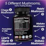 Saint Mingiano Lion's Mane Mushroom Supplement | 120 Capsules: Alpha Brain Enhancement of Cognitive Clarity, Focus with Our Specialty Blend 4 Mushroom Mycelium Formula
