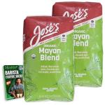 Whole Bean Medium Dark Roast Organic Mayan Blend and Vital Volumes Specialty Coffee Secrets Tips Card