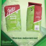 Whole Bean Medium Dark Roast Organic Mayan Blend and Vital Volumes Specialty Coffee Secrets Tips Card