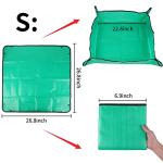 Azureblue Plant Repotting Mat for Indoor Plants Potting Soil Mix, Waterproof Plant Repotting Tray, Potting Mat Gardening Tray for Indoor Potting Succulents Cactus Orchid Pots (26.8" x 26.8")