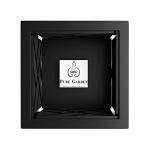 Pure Garden Lattice Design Planter Box – 14.75-Inch-Square Decorative Outdoor Flower or Plant Pot – Front Porch, Patio, and Garden Decor (Black)