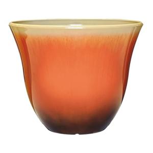 Classic Home and Garden Honeysuckle Resin Planters - Lightweight Indoor & Outdoor Plant Pots - UV-Resistant Plastic Flower Pots - Pot Planters for Flowers & Herbs (15" Tequila Sunrise)