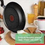 T-fal Specialty Nonstick Handy Pot with Glass Lid 3 Quart Oven Safe 350F Cookware, Pots and Pans, Dishwasher Safe Black