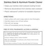 All-Clad Specialty Powder Stainless Steel Cleaner and Polish 12 Ounce Pots and Pans, Cookware White