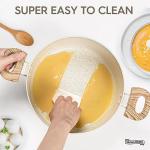 MICHELANGELO Stock Pot - 6 Qt Soup Pot with Lid, Non Stick Pots with Granite Coating, Non Toxic Cooking Pots for All Stovetops, with Stay Cool Handles