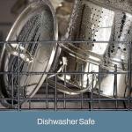 All-Clad Specialty Stainless Steel Stockpot, Multi-Pot with Strainer 3 Piece, 12 Quart Induction Oven Broiler Safe 500F Strainer, Pasta Strainer with Handle, Pots and Pans Silver