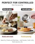 Cooks Standard Stainless Steel Butter Warmer 0.46 QT, Multi-Ply Clad Small Sauce Pan, 440ml Mini Butter Chocolate Milk Melting Pot with Pour Spout Cooking Pot ideal for Chefs, Baristas