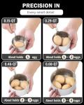 Cooks Standard Stainless Steel Butter Warmer 0.46 QT, Multi-Ply Clad Small Sauce Pan, 440ml Mini Butter Chocolate Milk Melting Pot with Pour Spout Cooking Pot ideal for Chefs, Baristas