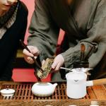 PATKAW Enamel Milk Pan Small Saucepan Enamelware Butter Warmer Mini Cooking Pot with Wooden Handle Lid for Heating Melting Boiling 350ml White