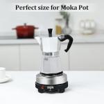 Artilife 500W Small Hot Plate Mini Hot Plate,Artilife 500w Small Electric Hot Plate,Mini Stove Portable Stove Kitchen Cooktop Electric Heater,Perfect Size for Moka Pot 110V