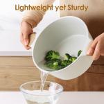 SENSARTE Ceramic Nonstick Stock Pot with Lid, 4.5 Quart Induction Cooking Pot with Tempered Glass Lid, Stew Pot for Soup and Oatmeal, Pasta Casserole, Free of Intentionally Added PFAS & PTFE, White