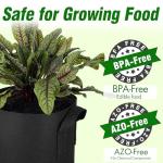 PHYEX 12-Pack 5 Gallon Grow Bags, Heavy Duty Fabric Pots with Handles, Reusable Plant Bags for Vegetable, Herbs & Flowers, BPA-Free, Breathable, Durable