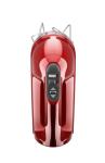 KitchenAid 9-Speed Digital Hand Mixer with Turbo Beater II Accessories and Pro Whisk - Candy Apple Red