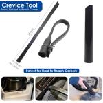 11 PCS Universal 1 1/4 Inch Vacuum Attachments Kit for Shop Vac Accessories with Vacuum Brush Attachments, Flexible Crevice Tool, Hose Adapters for 2 1/2" to 1 1/4" and 1 7/8" to 1" Hoses
