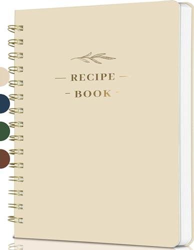 Perfect Blank Recipe Book-Recipe Book to Write in Your Own Recipes,Hardcover Personal Blank Recipe Book, Recipe Notebook Hold 144 Exclusive Formula Recipes (Oat)