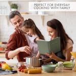 ZICOTO Aesthetic Blank Recipe Book with Waterproof Cover - The Perfect Recipe Notebook To Write In Your Own Recipes - Beautiful Blank Cookbook to Organize Your Recipes