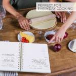 ZICOTO Aesthetic Blank Recipe Book with Linen Cover - The Perfect Recipe Notebook to Write in Your Own Recipes - Beautiful Blank Cookbook to Organize Your Recipes
