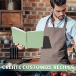 Perfect Blank Recipe book - Recipe Book to Write In Your Own Recipes,Organize Your Recipes- Waterproof Cover and 186 Blank Pages Recipe Notebook (spring green)