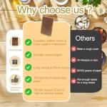 GoShambar Blank Recipe Book To Write In Your Own Recipes, Leather Recipe Notebook, Recipe Journal Hold 150 Recipes(Long Recipes & Short Recipes) (Brown)