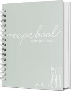 Recipe Book to Write in Your Own Recipes - Spiral Blank Cookbook 150 Pages Holds 144 Recipes - Elegant Waterproof Cover Big Recipe Journal - Easy to Use Layout (A5 (6.0x8.5 Inch))